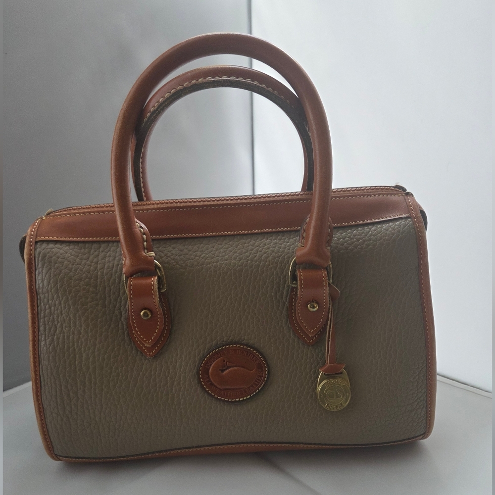 Dooney and Bourke Vintage Tan Leather Satchel